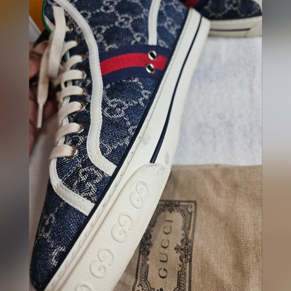 Gently used Denim GG Delave /N.L.P.E/VI Blue Fabric Upper and Rubber Sole B BL - Picture 5 of 10